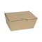 Pactiv Evergreen EarthChoice Tamper Evident OneBox Paper Box, 6.54 x 4.5 x 3.25, Kraft, PK160, 160PK NOB03KECTE - alternate 1